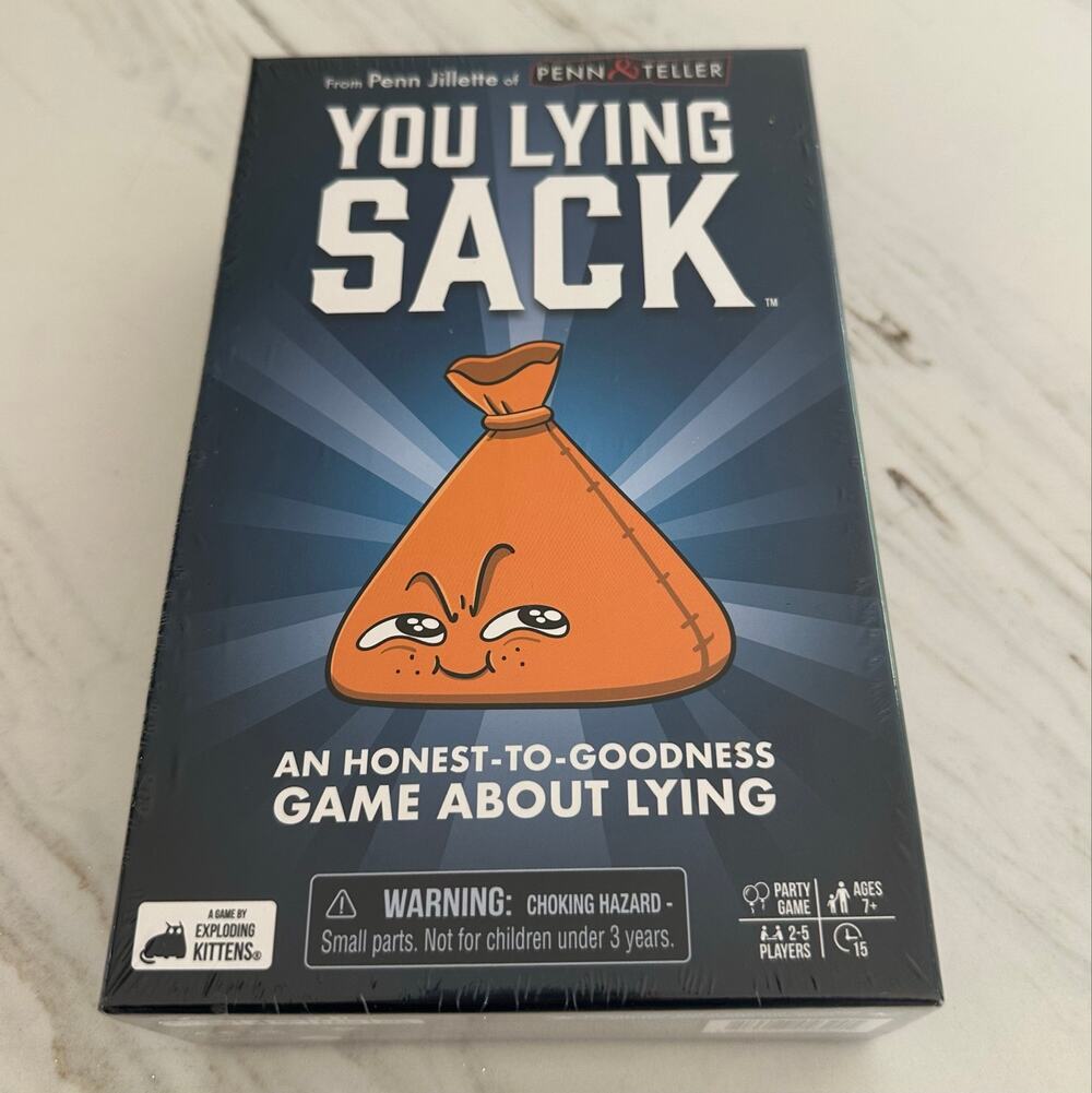You Lying Sack Board Game NEW Factory Sealed Exploding Kittens Penn & Teller